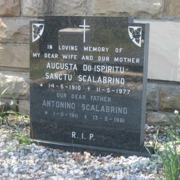 SCALABRINO Antonino 1911-1981 &amp; Augusta do Ispiritu Sanctu 1910-1977