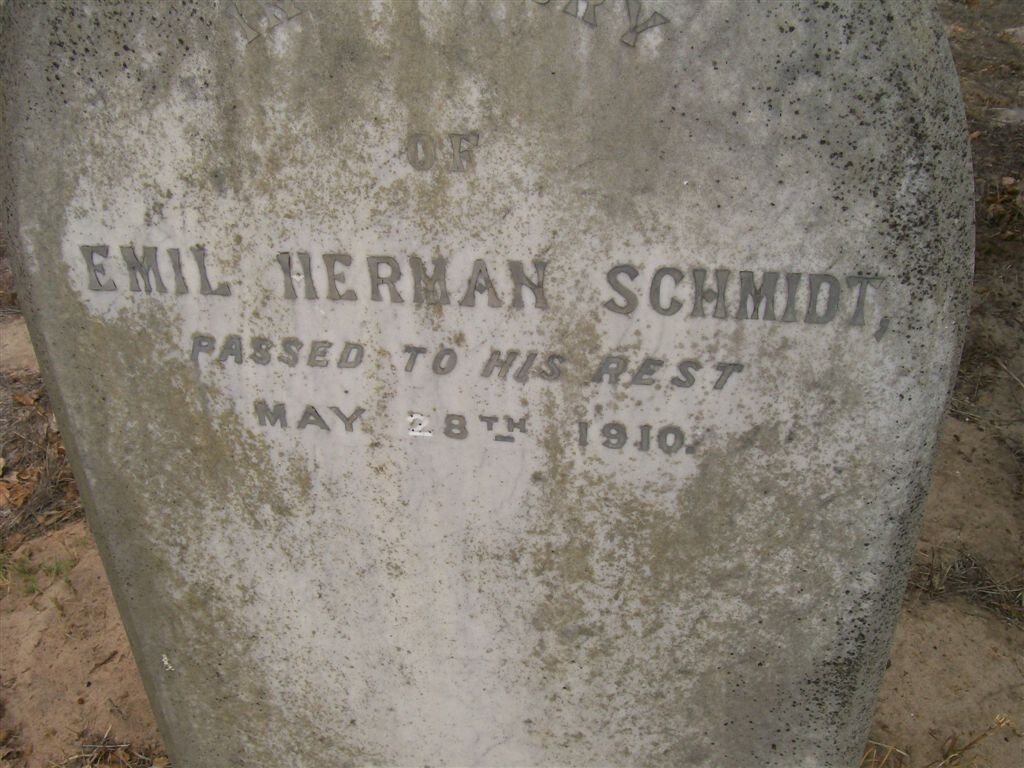 SCHMIDT Emil Herman -1910