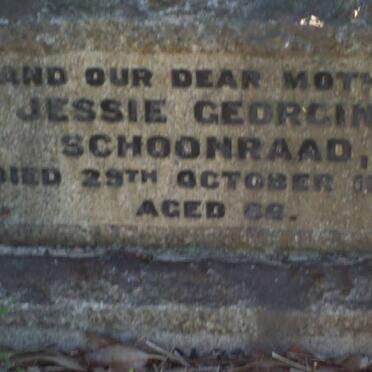 SCHOONRAAD Jessie Georgina -1935