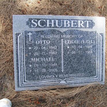 SCHUBERT E.O.L. 1917-1968 :: SCHUBERT Otto 1942-1952 :: SCHUBERT Michael 1944-2005