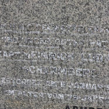 SCHARMBERG Heinrich Ludwig -1947