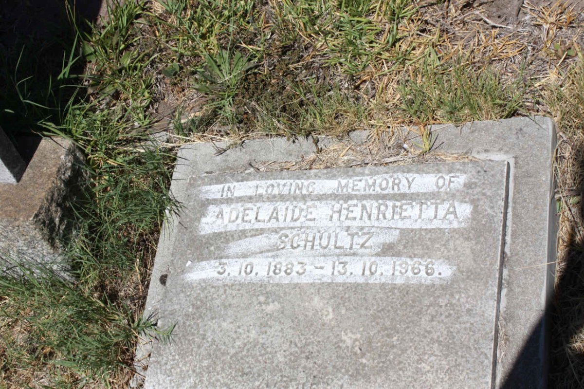 SCHULTZ Adelaide Henrietta 1883-1966