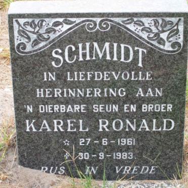 SCHMIDT Karel Ronald 1961-1983