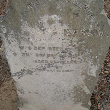 SCHMIDT Sophia Catharina nee VAN DRIEL -1886