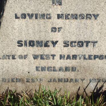 SCOTT Sidney -1920