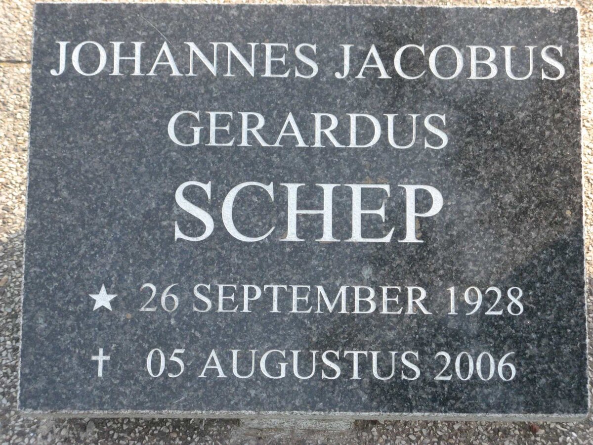 SCHEP Johannes Jacobus Gerardus 1928-2006
