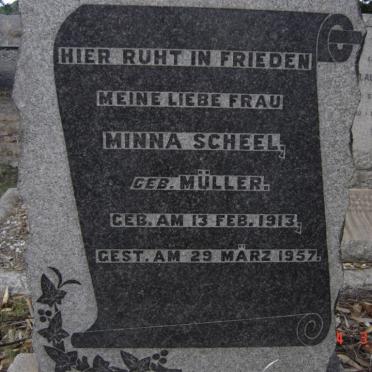 SCHEEL Minna nee MULLER 1913-1957
