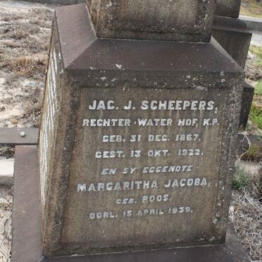 SCHEEPERS Jac. J. 1867-1922 &amp; Margaritha Jacoba ROOS -1939