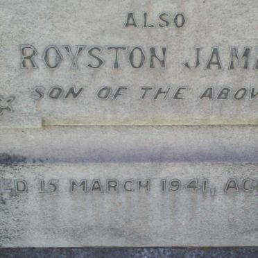 SCOTT James Sydney 1877-1927 :: SCOTT Laurencia H. -1933 :: SCOTT Royston James -1941 