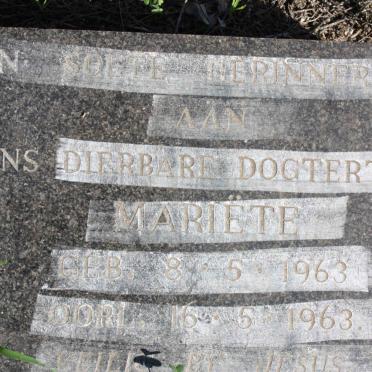 SCHRIMGEOUR Mariëte 1963-1963