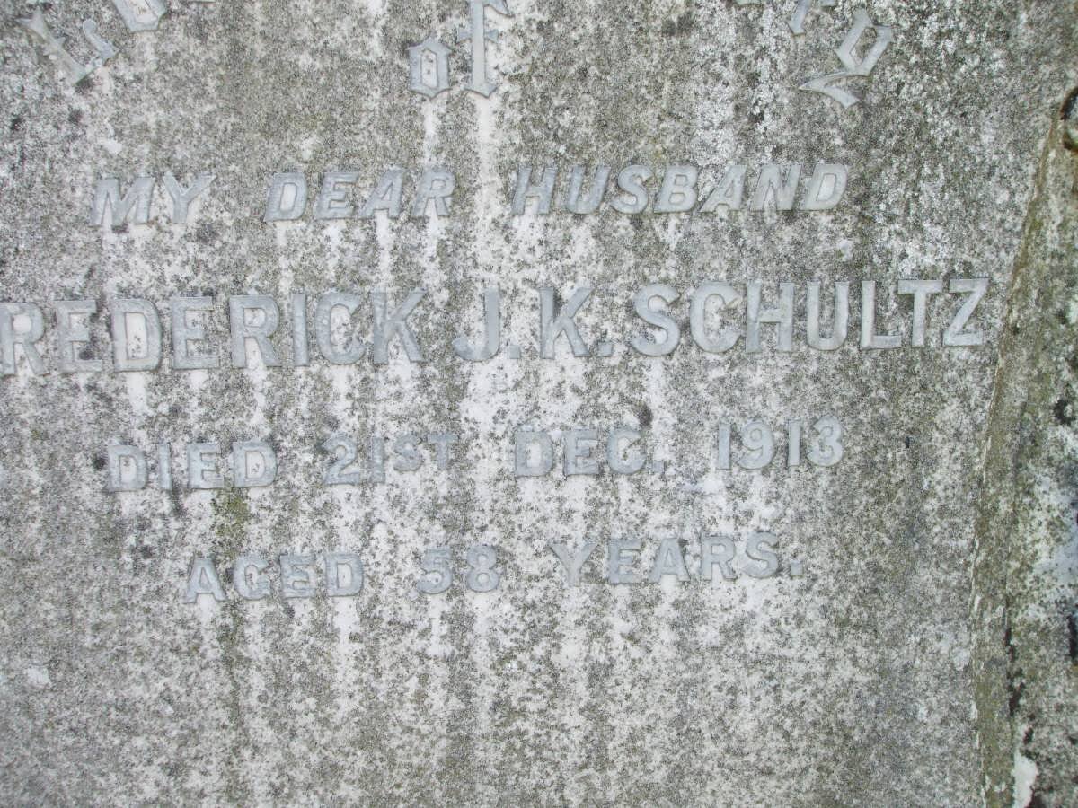 SCHULTZ Frederick J.K. -1913