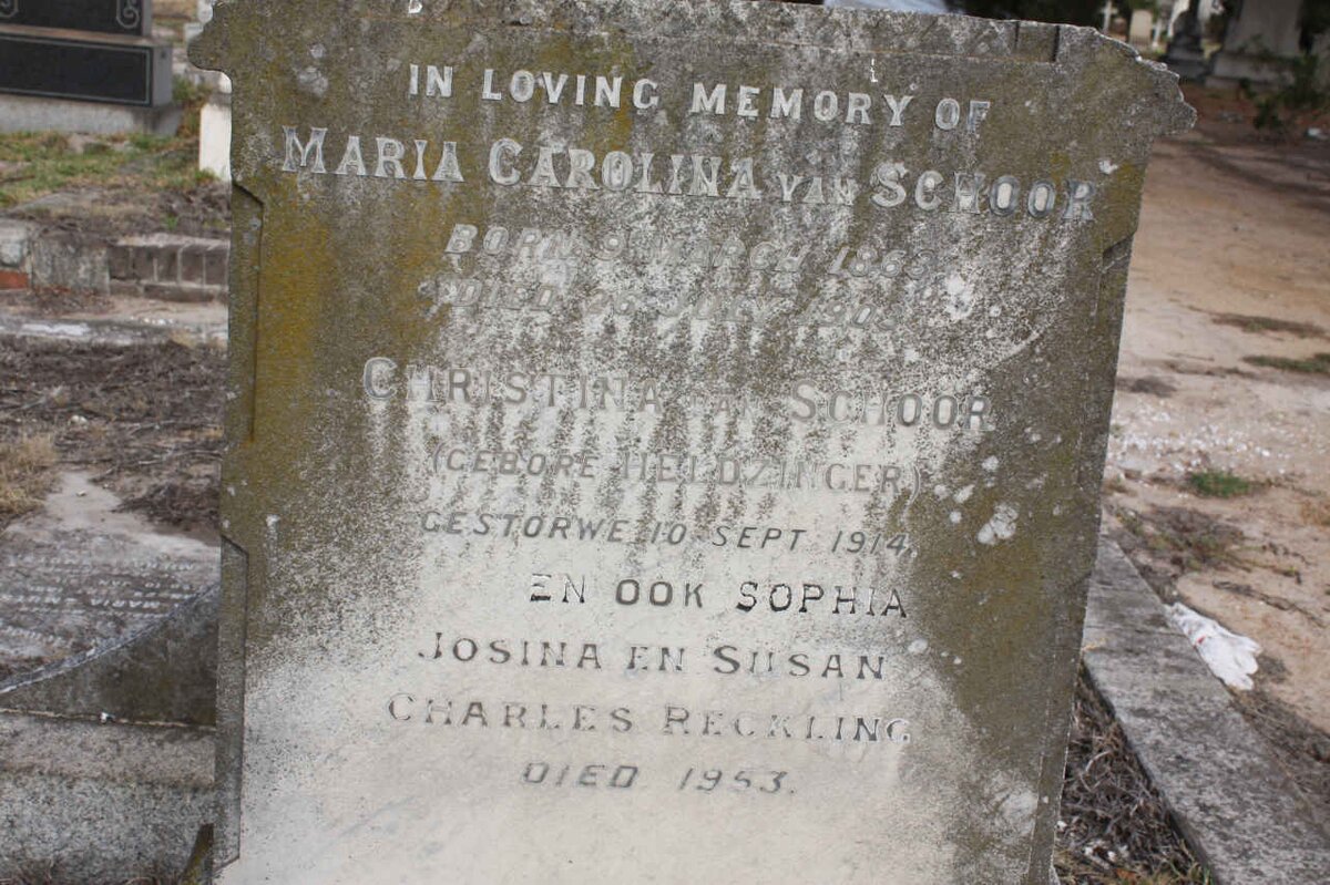 SCHOOR, van :: HELDZHIGER :: RECKLING