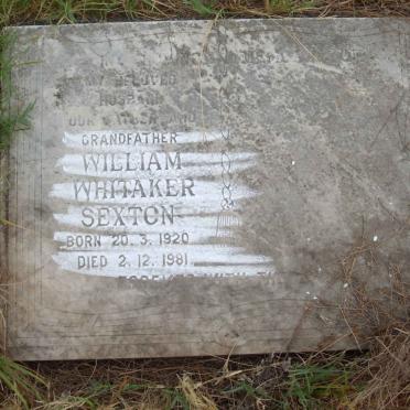 SEXTON William Whitaker 1920-1981