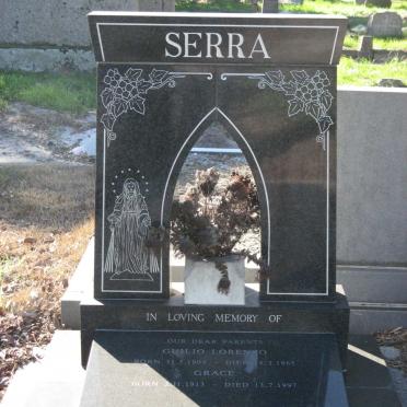 SERRA Guilio Lorenzo 1909-1965 &amp; Grace 1913-1997