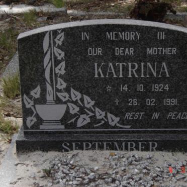SEPTEMBER Katrina 1924-1991