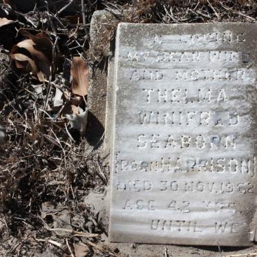 SEABORN Thelma Winifred nee HARRISON -1962