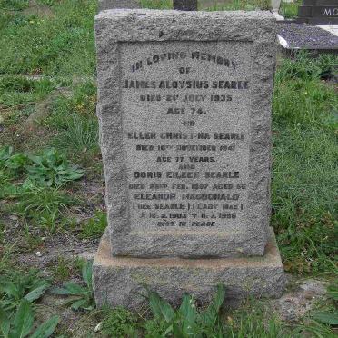 SEARLE James Aloysius -1935 &amp; Ellen Christina -1941 :: SEARLE Doris Eileen -1957 :: MACDONALD Eleanor nee SEARLE 1903-1993