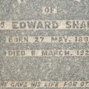 SHARPE Edward 1887-1927