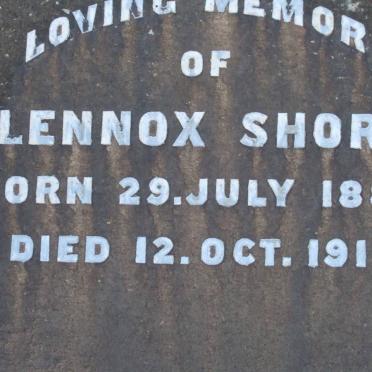 SHORT Lennox 1884-1918