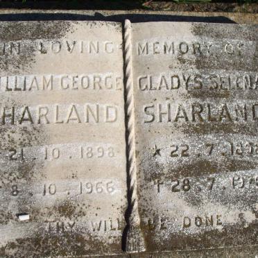 SHARLAND William George 1898-1966 &amp; Gladys Selena 1898-1976