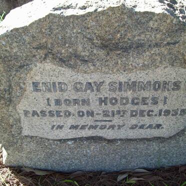 SIMMONS Enid Gay nee HODGES -1935