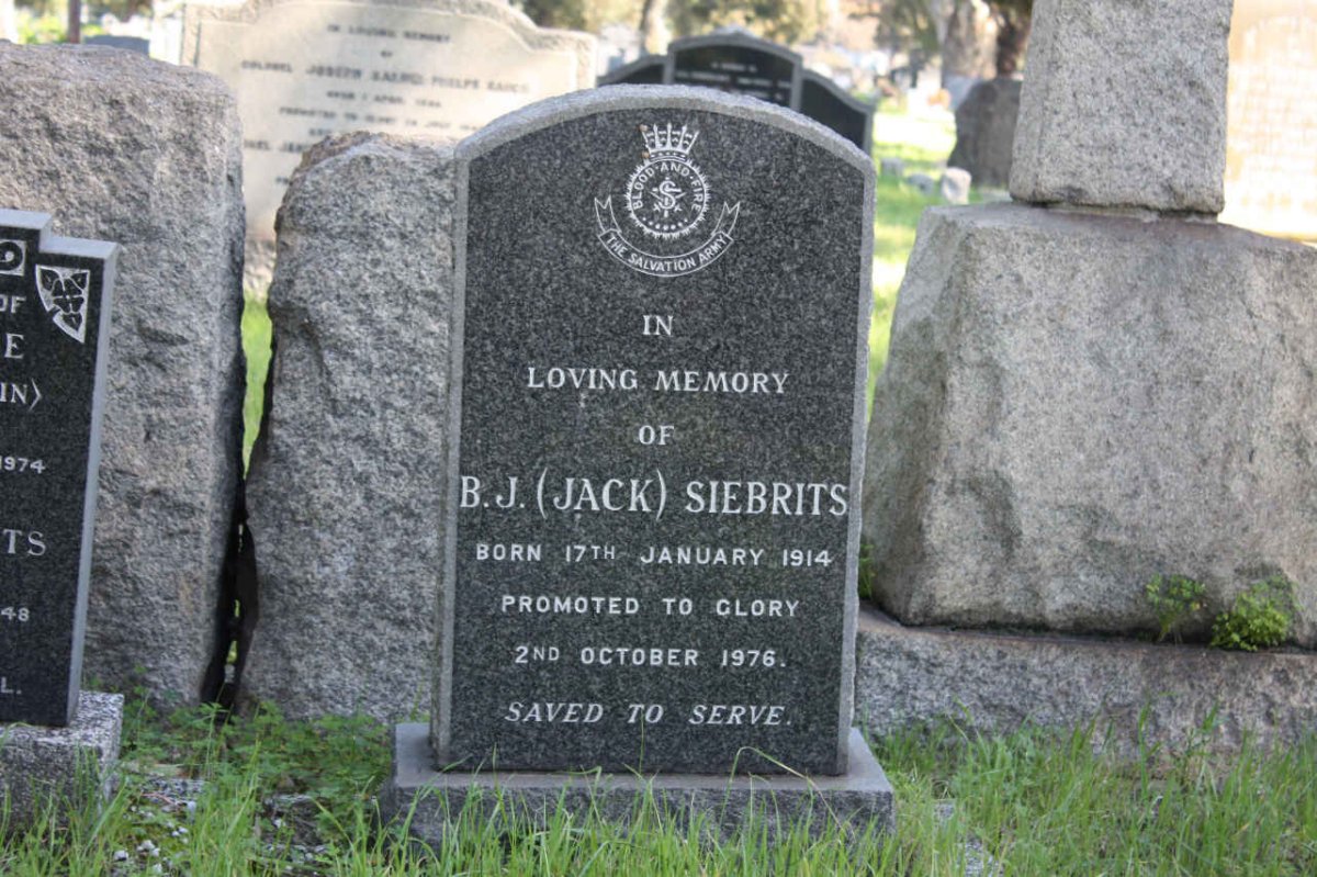 SIEBRITS B.J. 1914-1976