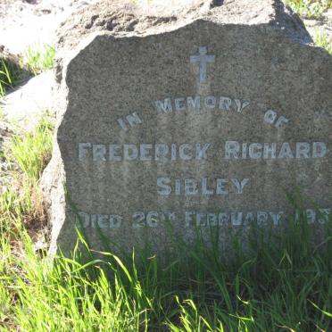 SIBLEY Frederick Richard -1935