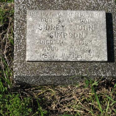 SIMPSON Sidney John -1964