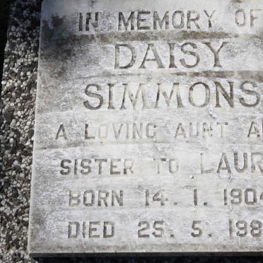 SIMMONS Daisy 1904-1987