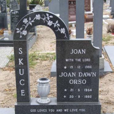 SKUCE Joan -1986 :: ORSO Joan Dawn 1954-1992