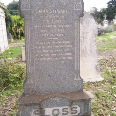 SLOSS Emma nee STEWART -1905