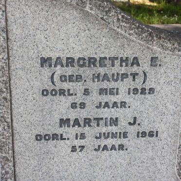 SLABBERT Martin J. -1961 :: SLABBERT Margretha E. nee HAUPT -1929