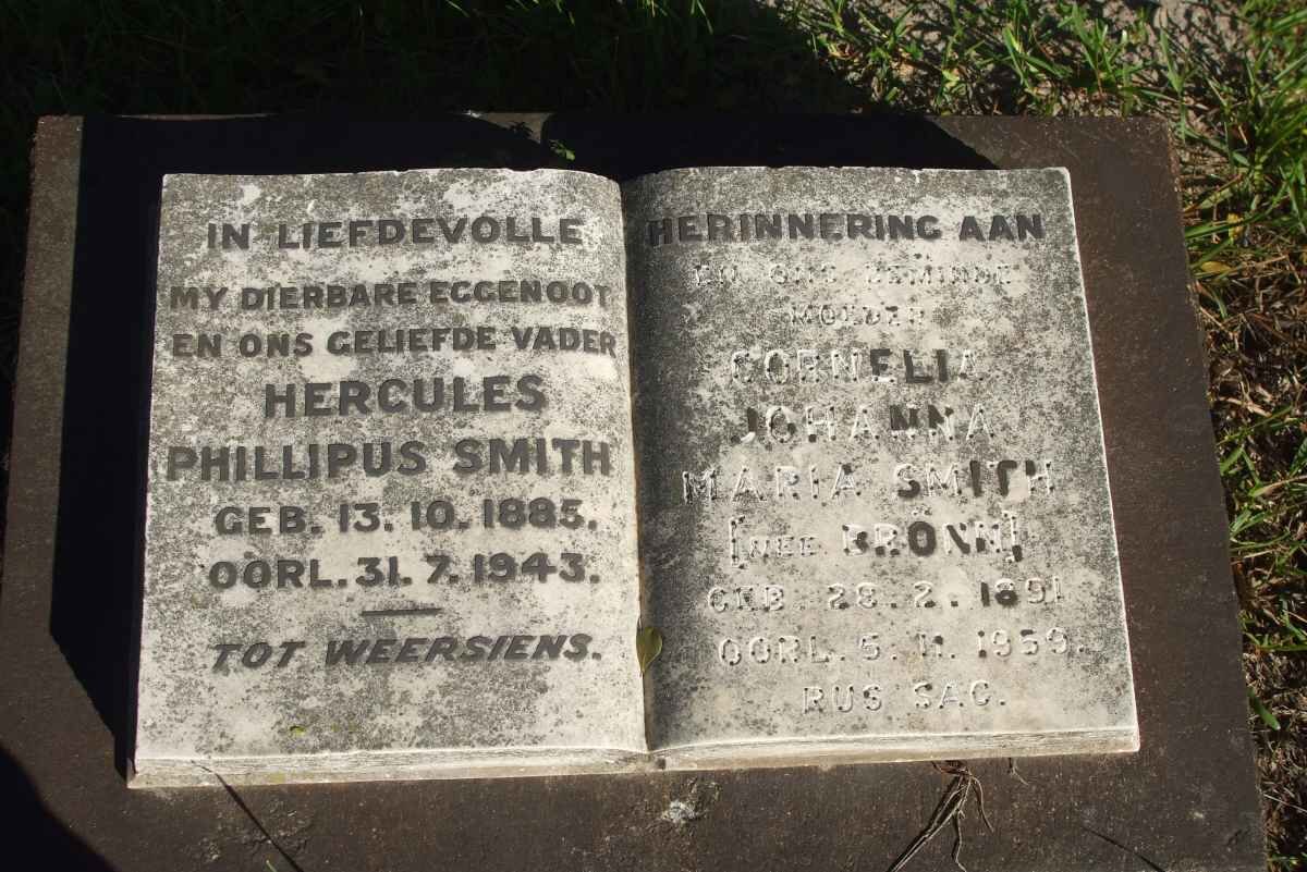 SMITH Hercules Phillipus 1885-1943 &amp; Cornelia Johanna Maria BRONN 1891-1956