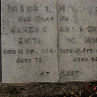 SMITH James C. -1934 &amp; Anna M. MOHR -1946