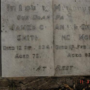 SMITH James C. -1934 &amp; Anna M. MOHR -1946