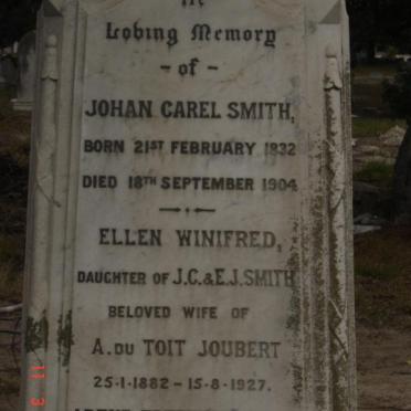 SMITH Johan Carel 1832-1904 :: JOUBERT Ellen Winifred nee SMITH 1882-1927 :: SMITH Arend Frederick 1864-1931