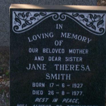 SMITH Jane Theresa 1927-1977