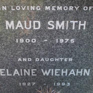 SMITH Maud 1900-1975 :: WIEHAHN Elaine 1927-1993