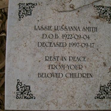 SMITH Lassie Lussanna 1922-1997
