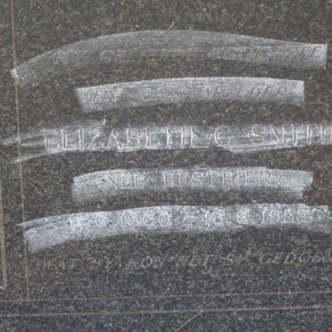 SMITH Elizabeth C. nee BESTBIER 1900-1955