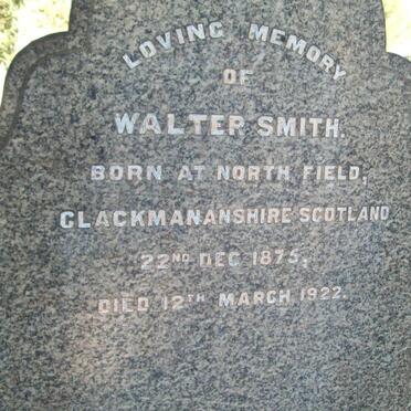 SMITH Walter 1875-1922