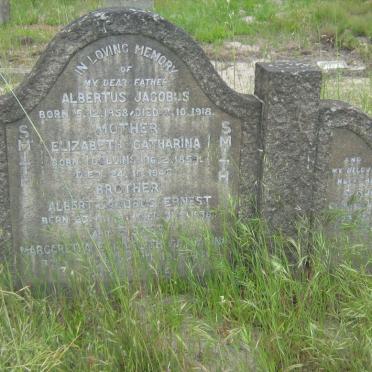 SMITH Albertus Jacobus 1858-1918 &amp; Elizabeth Catharina COLLINS 1859-1946 :: SMITH Albert Jacobus Ernest 1887-1938