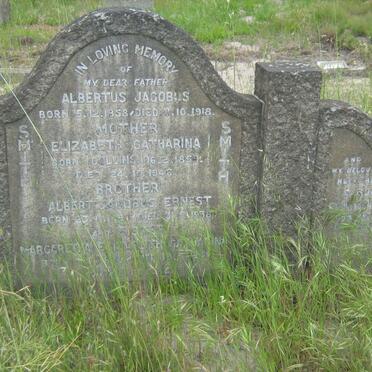 SMITH Albertus Jacobus 1858-1918 &amp; Elizabeth Catharina COLLINS 1859-1946 :: SMITH Albert Jacobus Ernest 1887-1938