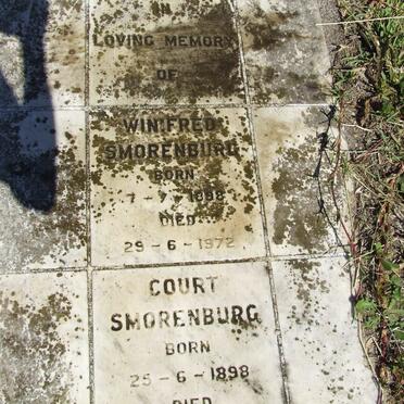 SMORENBURG Court 1898-1974 &amp; Winifred 1888-1972