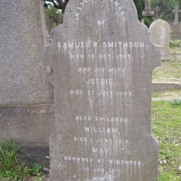 SMITHSON Samuel R. -1909 &amp; Jessie -1949 :: SMITHSON William 1913 :: SMITHSON May -1917