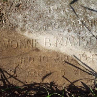 MANSFIELD Yvonne B.  -1949 