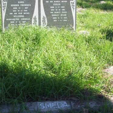 SMEDA Hendrik Frederick 1887-1926 &amp; Willemina Margaretha C.1888-1975 :: SMEDA Ronald Jessie 1920-2000 &amp; Evelyn 1934-1891