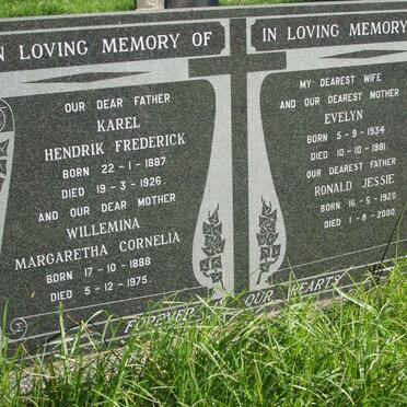 SMEDA Hendrik Frederick 1887-1926 &amp; Willemina Margaretha C.1888-1975 :: SMEDA Ronald Jessie 1920-2000 &amp; Evelyn 1934-1981