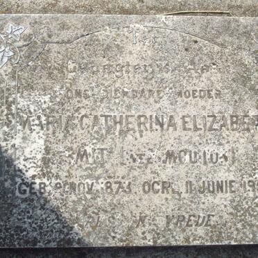 SMIT Maria Catherina Elizabeth nee MOUTON 1873-1954