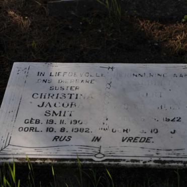 SMIT Christina Jacoba 1905-1982 :: WESTHUIZEN Albert Gert, v.d. 1922-2007